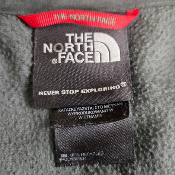 The North Face Dark Grey Quarter Zip Collared Fleece Pullover Sweater Size XL - Picture 5 of 10